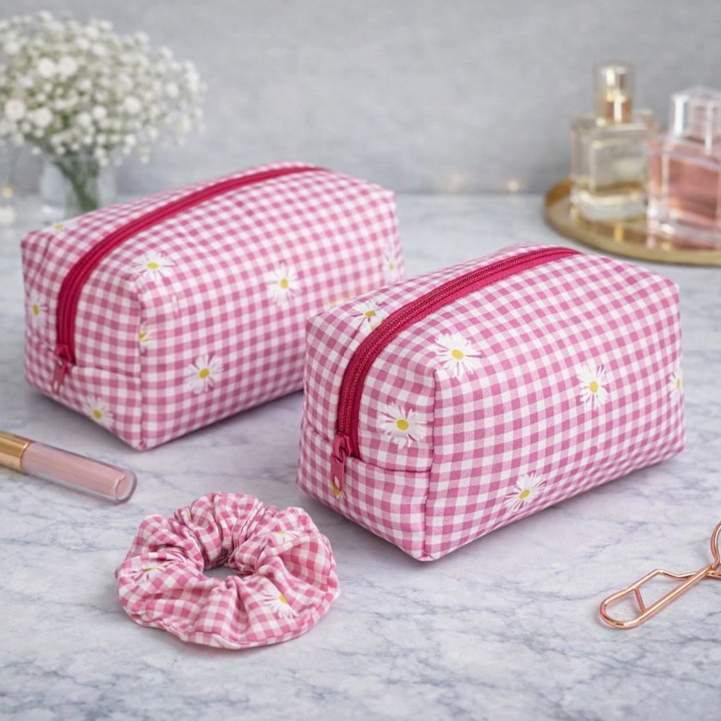Trousse de maquillage vichy rose