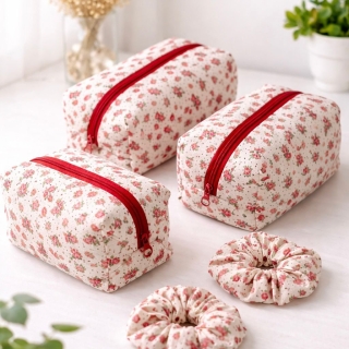 Trousse de Maquillage "Jardin Fleuri"