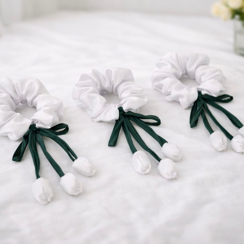 Chouchou Tulipe en Satin