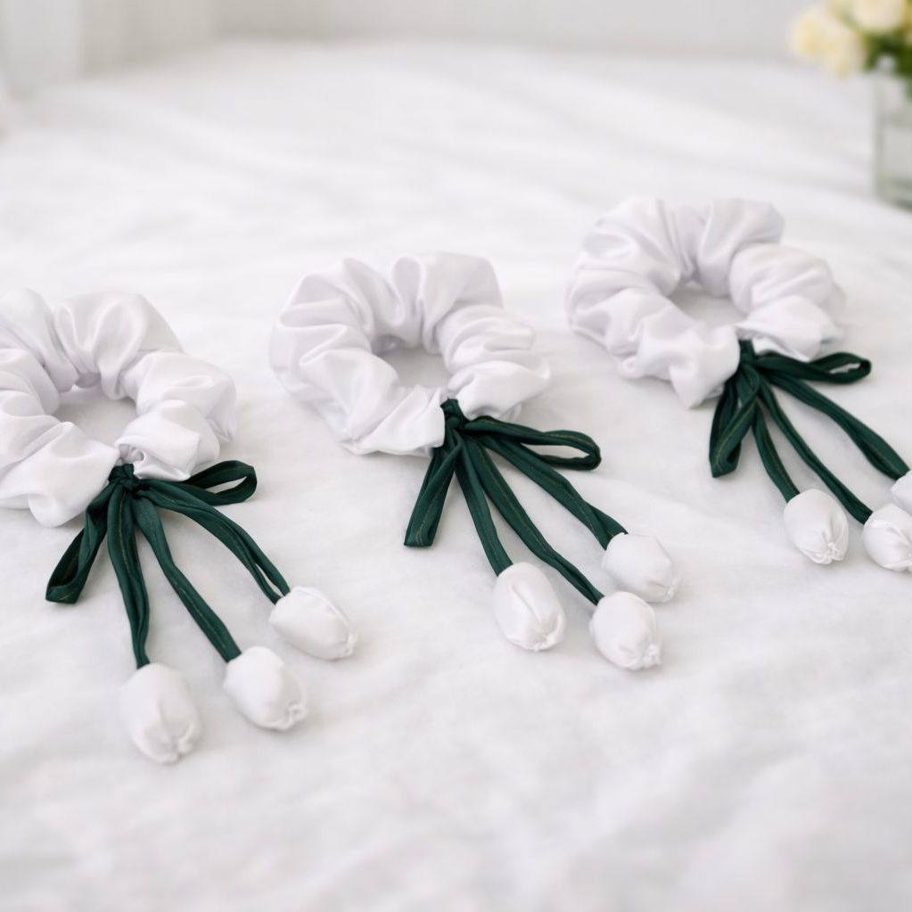 Chouchou Tulipe en Satin