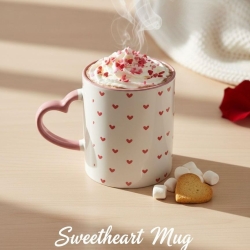 Sweetheart Mug – Édition Coeurs Roses 💖