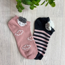 Chaussettes courtes avec des motifs variés et originaux
