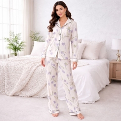 Ensemble de pyjama à motif floral