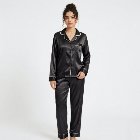 Ensemble pyjama classique en satin