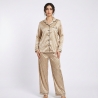 Ensemble Pyjama 2 Pièces en Satin Jacquard - Motif Léopard