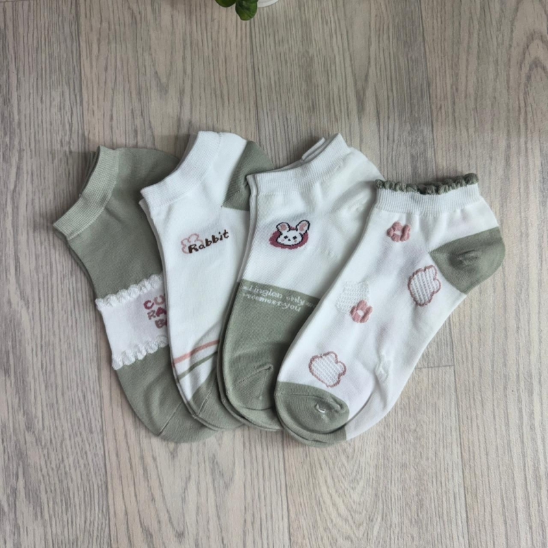 Chaussettes courtes en coton doux