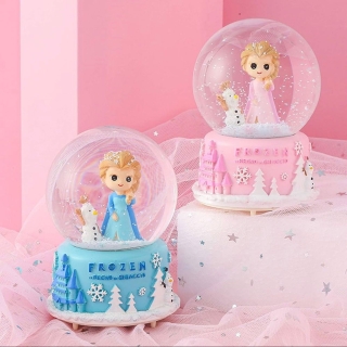 Boule à Neige Musicale "Frozen" - Elsa & Olaf