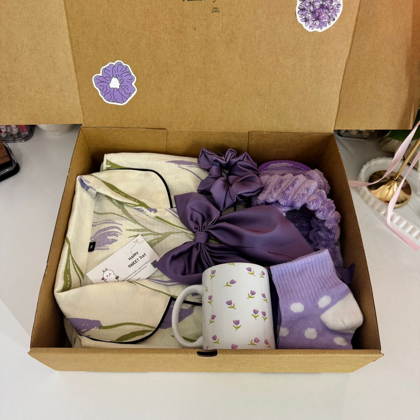 Box "Douceur Pourpre" – Set Complet Détente