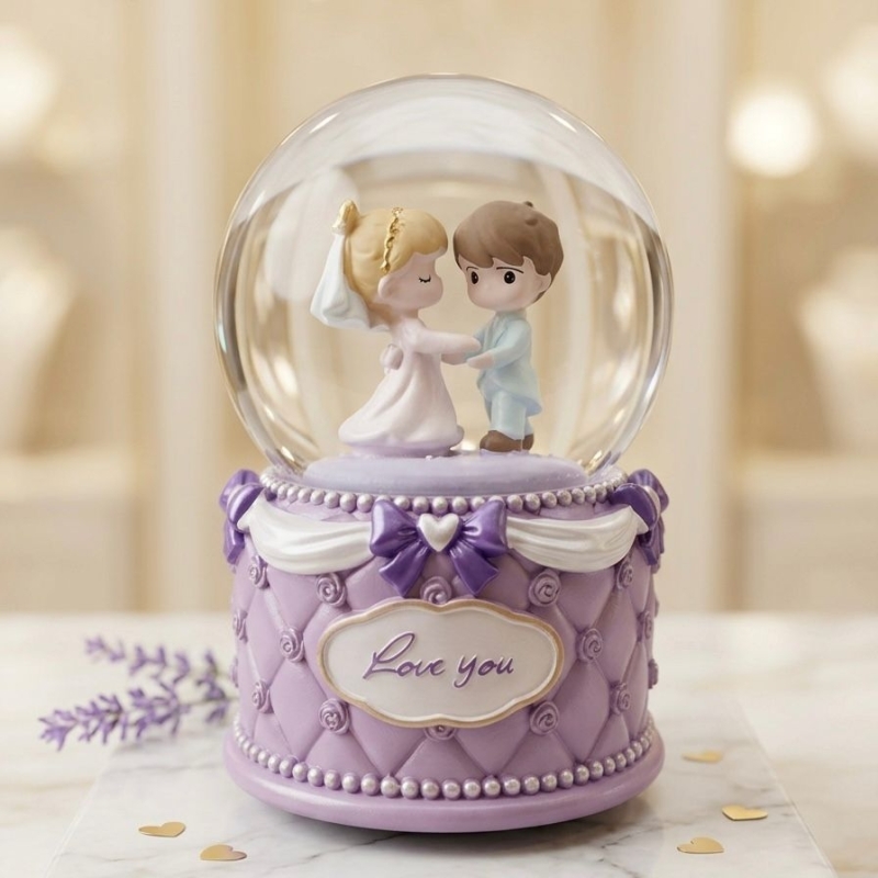 Boule à neige de mariage