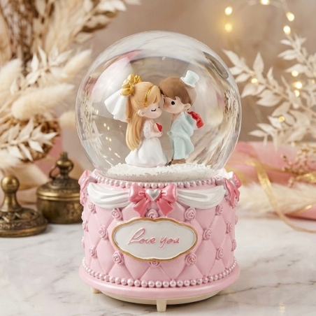 Boule à neige de mariage