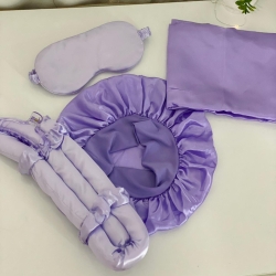 Coffret de soin en satin de soie pour la peau et les cheveux