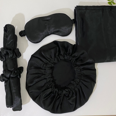 Coffret de soin en satin de soie pour la peau et les cheveux